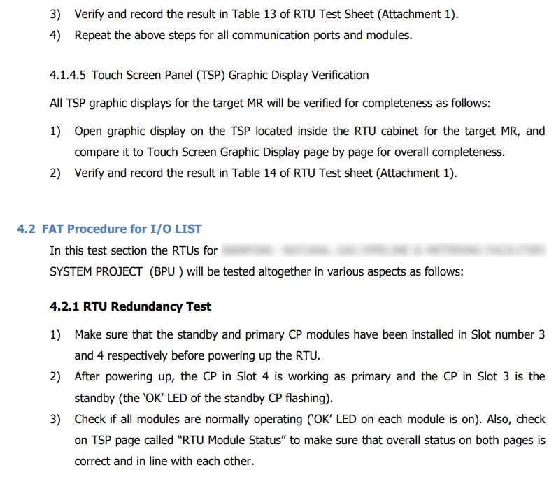 Test Procedure